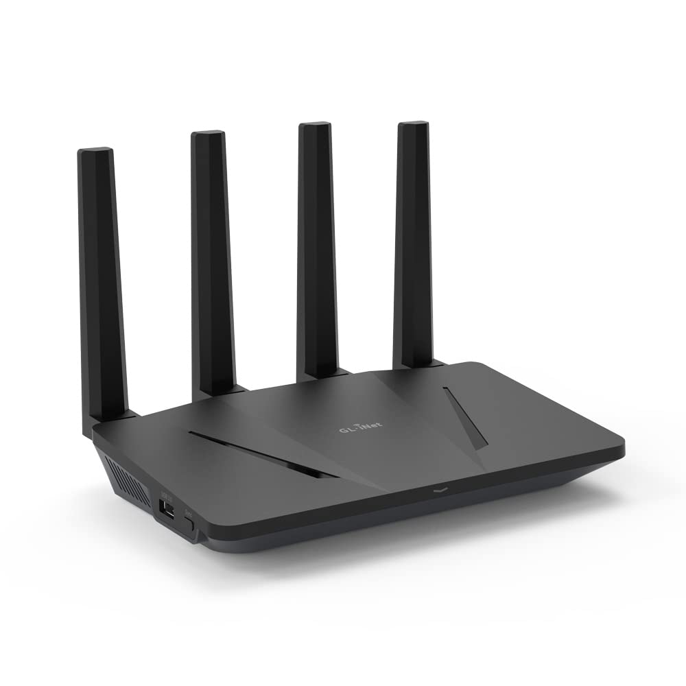 GL.iNet GL-AX1800(Flint) WiFi 6 Router for Gigabit Speed Gamers
| GL.iNet GL-AX1800(Flint) Dual Band WiFi 6 Router for