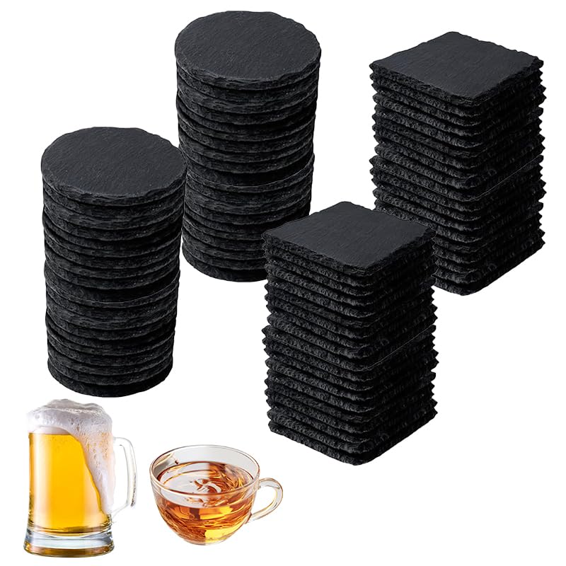 Black Slate Coasters for Home and Bar Decor<br>
Black Slate Coasters for Wedding and Party Decor<br>
Black Slate Coaster