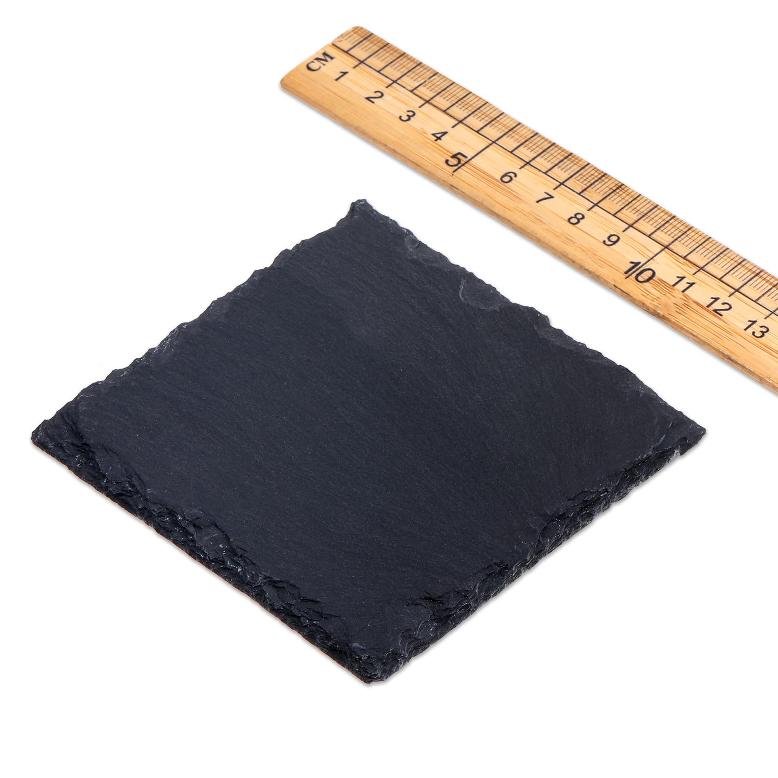 Reptile Basking Platform Slate Tiles 4x4" Feeding Dish Tank Accessories for Reptiles Tortoise Habitat